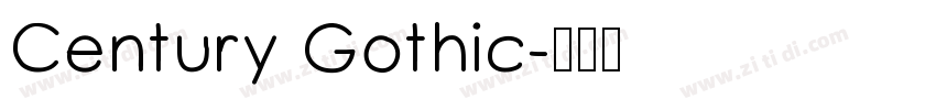 Century Gothic字体转换